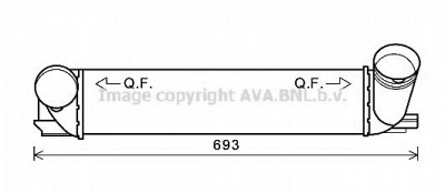 AVA QUALITY COOLING bwa4473 -  Интеркулер